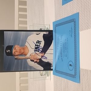 1996 signed 8×10 autograph photo of Alex Rodriguez, Seattle Mariners